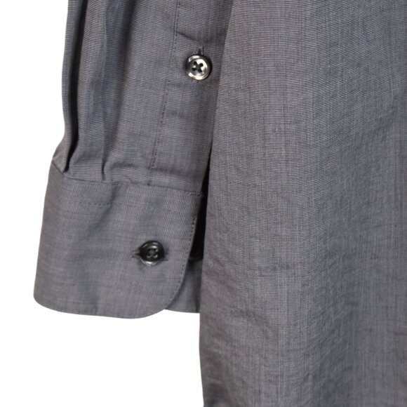 Alfani Shirt XXL Mens 18.5 Button Down Long Sleeve Easy Care Gray 34-35 Pocket - Picture 6 of 8